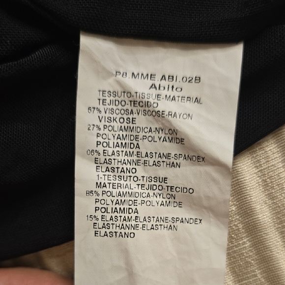 MaxMara Chic One-Shoulder Black Dress Made In Italy - Picture 13 of 16